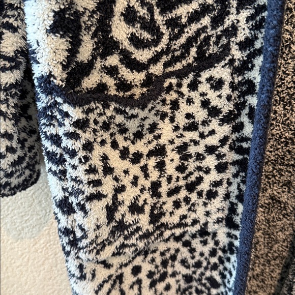 Barefoot Dreams CC Wilderness Long Robe-Cream/Indigo XXS/XS - Picture 6 of 10